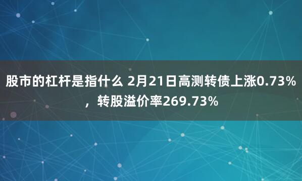 股市的杠杆是指什么 2月21日高测转债上涨0.73%，转股溢价率269.73%